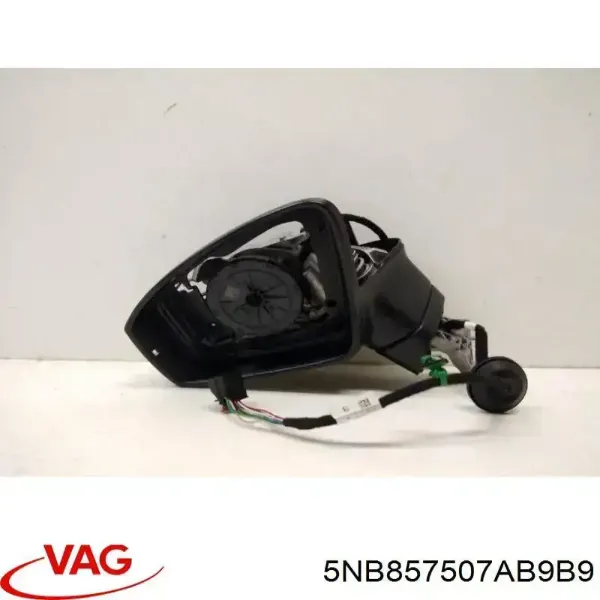 Левое боковое зеркало 5NB857507AB9B9 VAG
