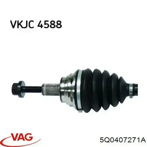 Левая полуось 5Q0407271A VAG