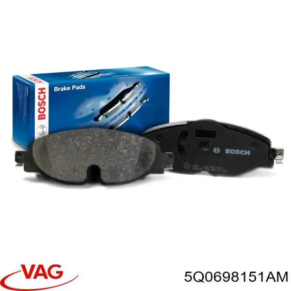 5Q0698151AM VAG Колодки передние