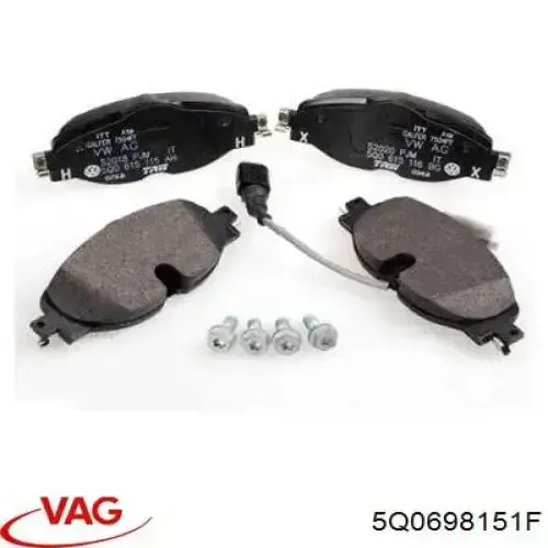 5Q0698151F VAG Колодки передние