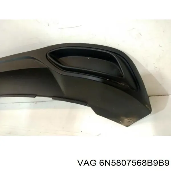 Нижняя часть заднего бампера 6N5807568B9B9 VAG