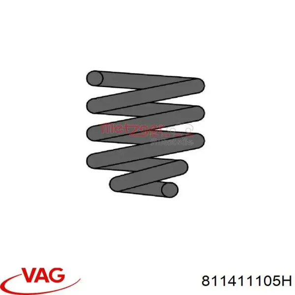 Передняя пружина 811411105H VAG