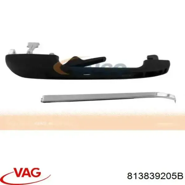 Ручка двери задней наружная левая 813839205B VAG