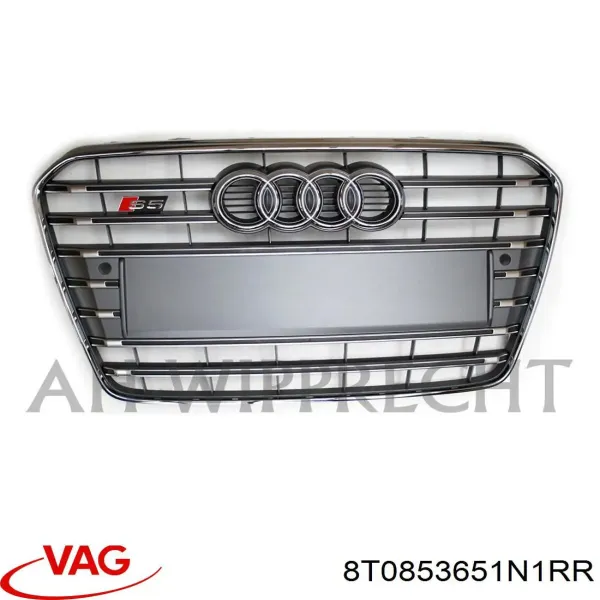 Решетка радиатора 8T0853651N1RR VAG