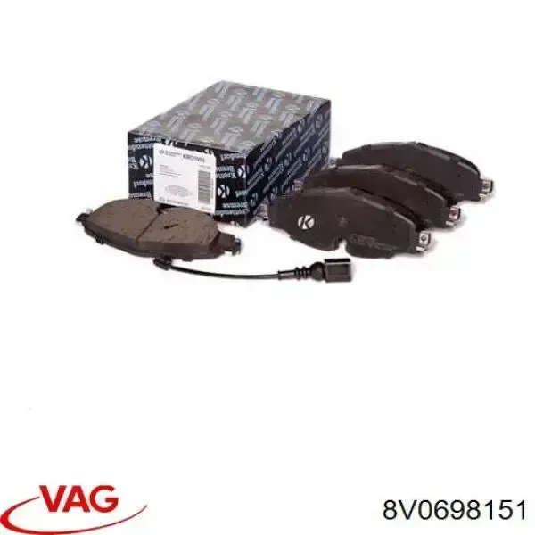 8V0698151 VAG Колодки передние