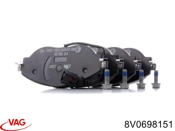 Купить 8V0698151 VAG Колодки тормозные