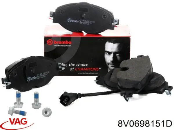 Купить 8V0698151D VAG Колодки тормозные