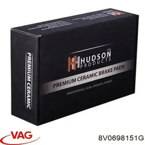 8V0698151G VAG Колодки передние