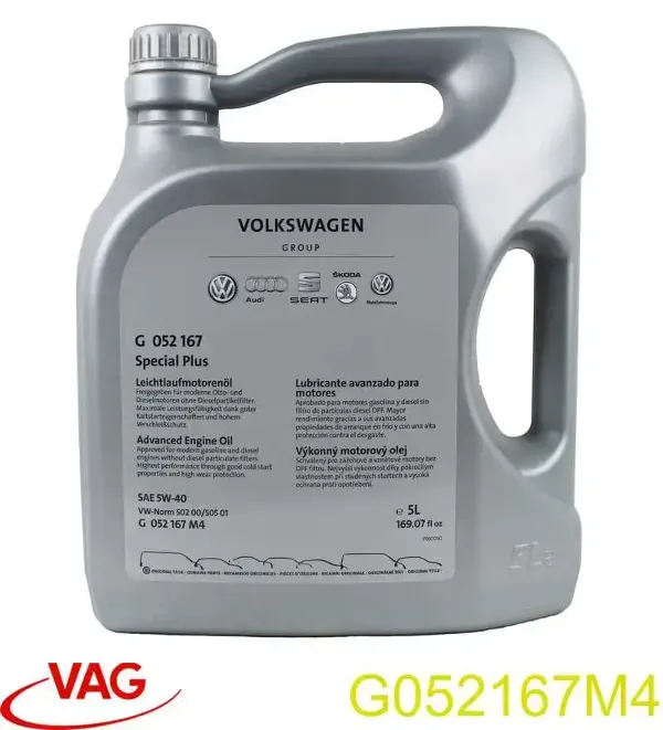 Моторное масло G052167M4 VAG