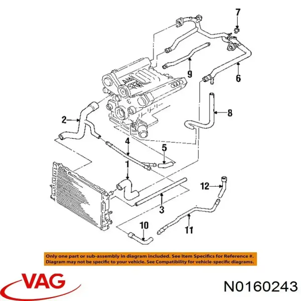 Заглушка ГБЦ N0160243 VAG