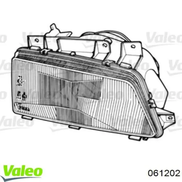 Стекло фары правой 061202 VALEO