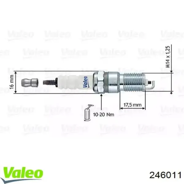 Свечи зажигания 246011 VALEO