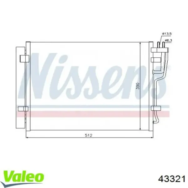 Левая фара 43321 VALEO