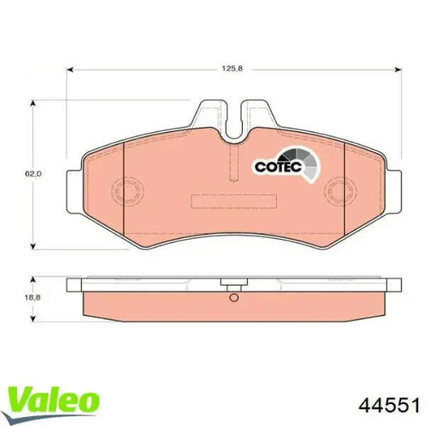 Фара противотуманная левая 44551 VALEO