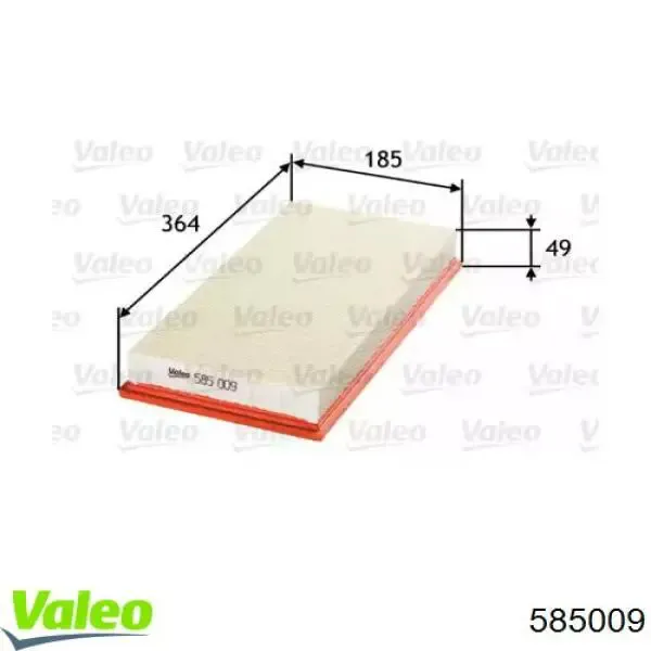 Воздушный фильтр 585009 VALEO
