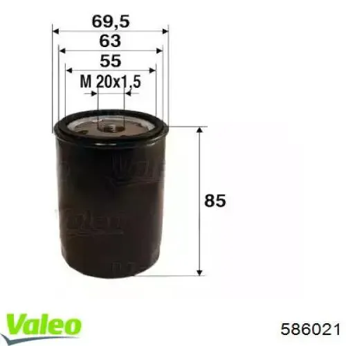 586021 VALEO Масляный фильтр двигателя