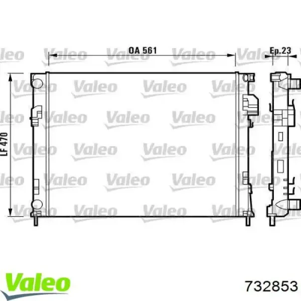 Радиатор 732853 VALEO