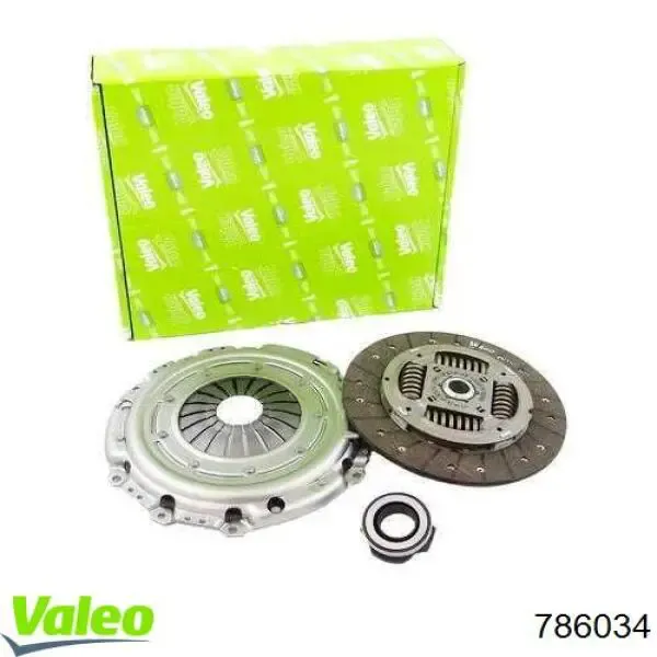 Купить 786034 VALEO Комплект сцепления (диск, корзина, подшипник)