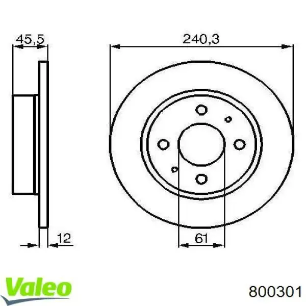 Главный цилиндр сцепления 800301 VALEO