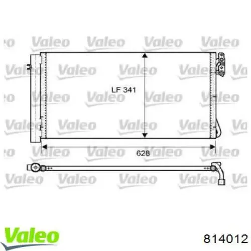 Радиатор кондиционера 814012 VALEO