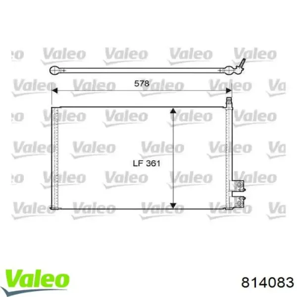 Радиатор кондиционера 814083 VALEO