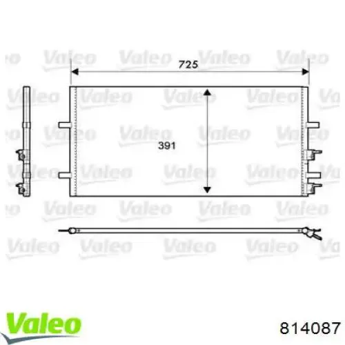 Радиатор кондиционера 814087 VALEO