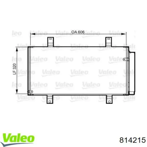 Радиатор кондиционера 814215 VALEO
