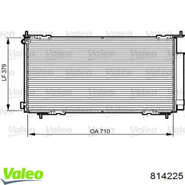 Радиатор кондиционера 814225 VALEO