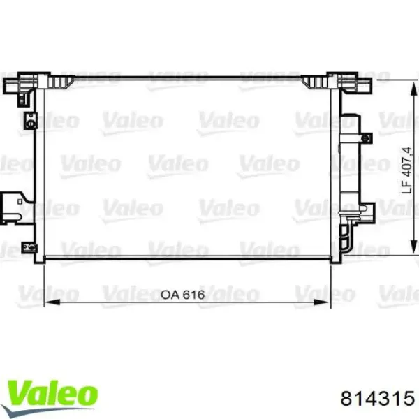 Радиатор кондиционера 814315 VALEO