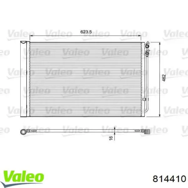 Радиатор кондиционера 814410 VALEO