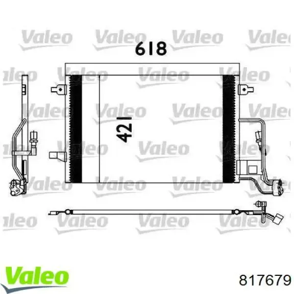 Радиатор кондиционера 817679 VALEO
