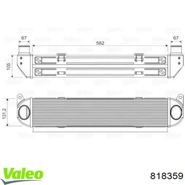 Интеркулер 818359 VALEO