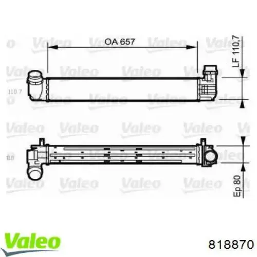 Интеркулер 818870 VALEO