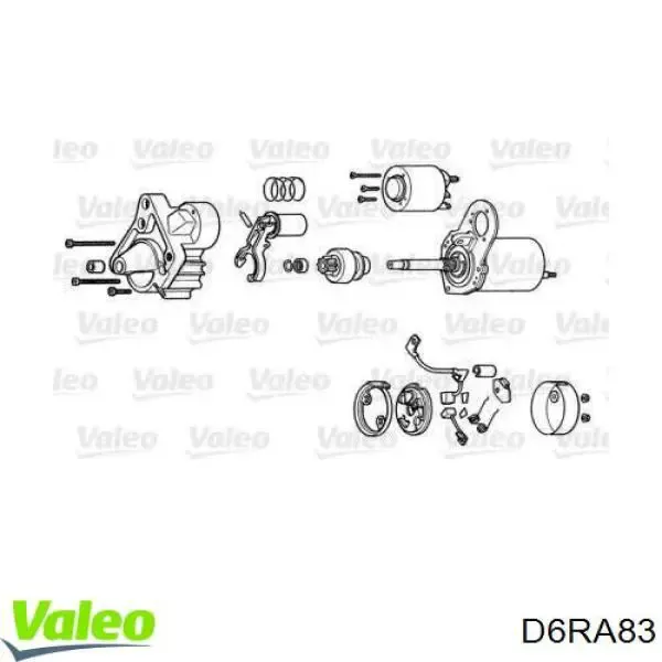 Стартер D6RA83 VALEO