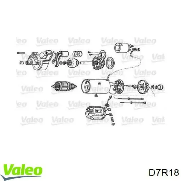 Стартер D7R18 VALEO