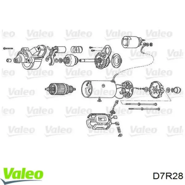 Стартер D7R28 VALEO