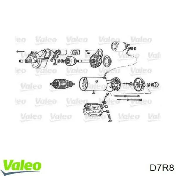 Стартер D7R8 VALEO
