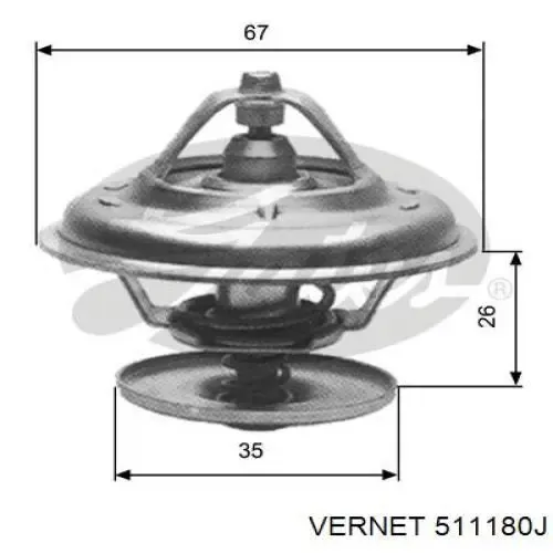 Термостат 511180J Vernet