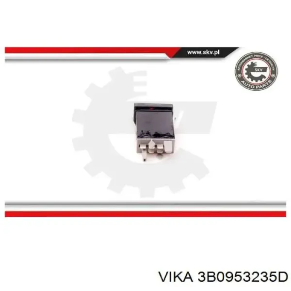 Кнопка аварийки 3B0953235D Vika