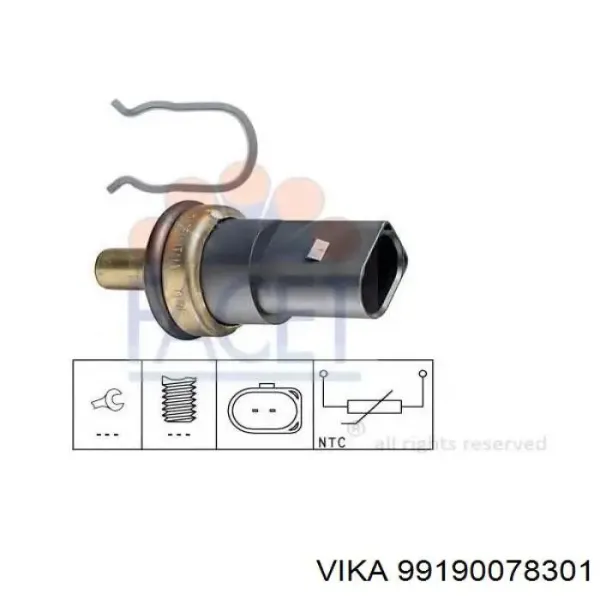Купить 99190078301 Vika Термодатчик охлаждающей жидкости