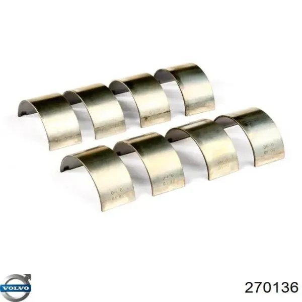 Вкладыши шатунные Volvo 740 744