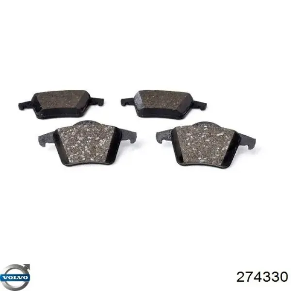 274330 Volvo Колодки тормозные дисковые комплект
