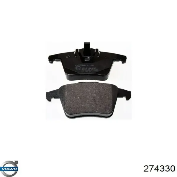 Задние тормозные колодки 274330 Volvo