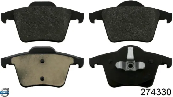 Купить 274330 Volvo Колодки тормозные задние, дисковые