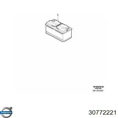 Акумулятор Вольво (30772221)