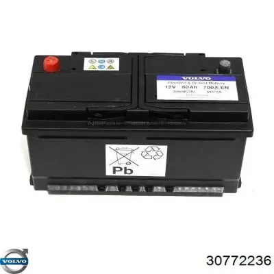 Аккумулятор Вольво 85 А/ч 12 В (30772236)
