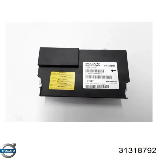 Модуль-процессор управления подушкой безопасности (ЭБУ AIRBAG) 31318792 Volvo