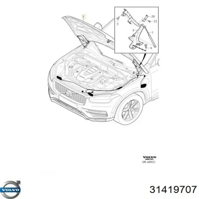 Авто акумулятор Вольво 70 А/г 12 В (31419707)