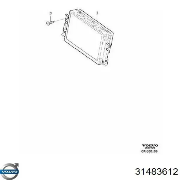 Дисплей многофункциональный 31483612 Volvo