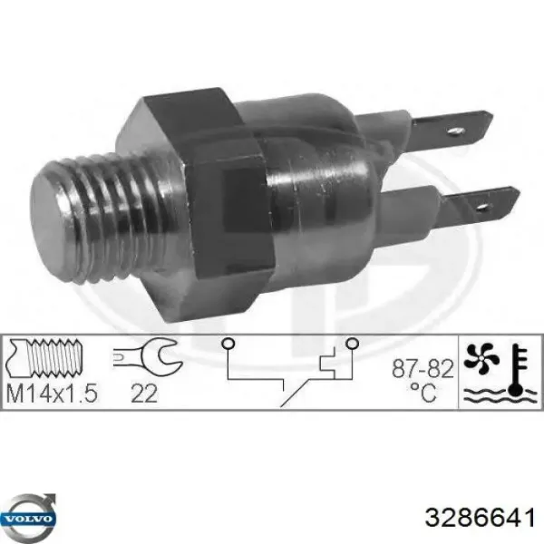 Датчик радиатора на Volvo 340/360  343, 345